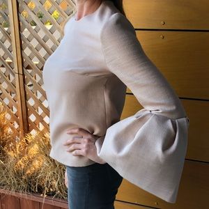 Roksanda blouse w/ bell sleeves
